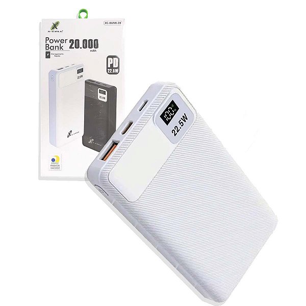 Carregador Portátil Power Bank 20.000mah Universal 22,5w