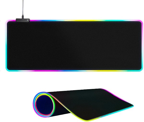 Mouse Pad Gamer Speed RGB 90x40cm Extra Antiderrapante