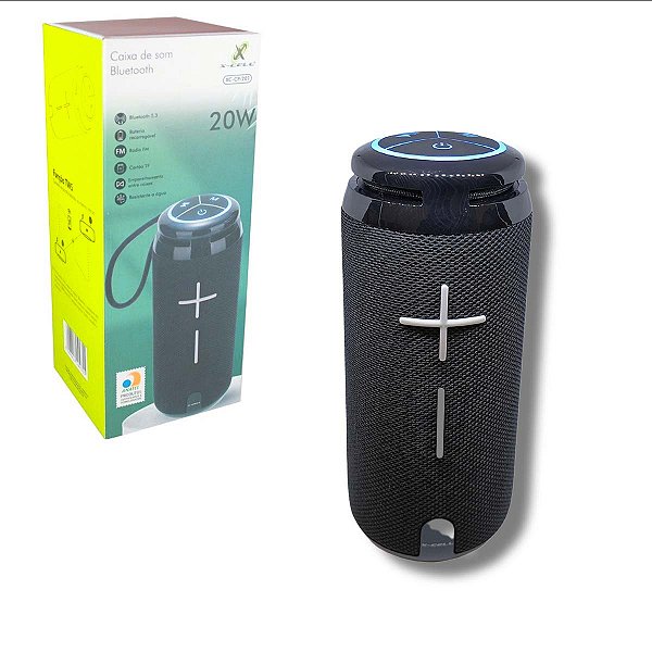 Caixa De Som Portátil Bluetooth Potente 20W Xcell Preta
