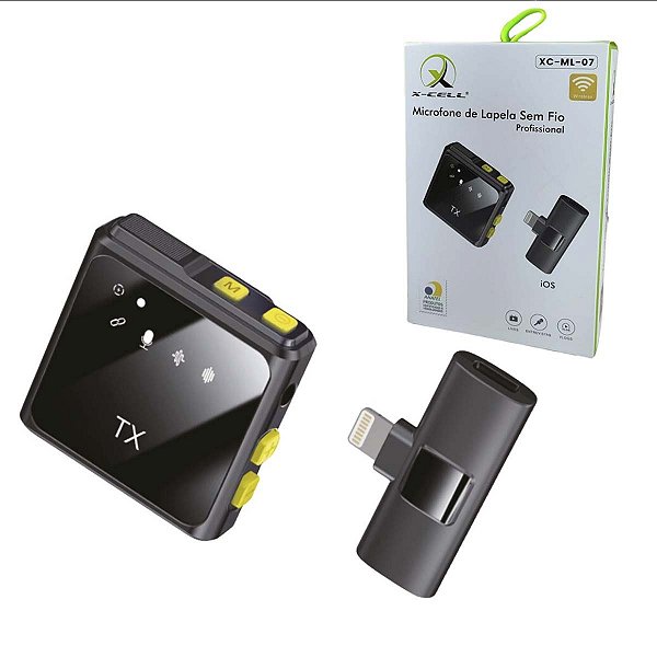 Microfone De Lapela Para Iphone do X ao 14 Profissional