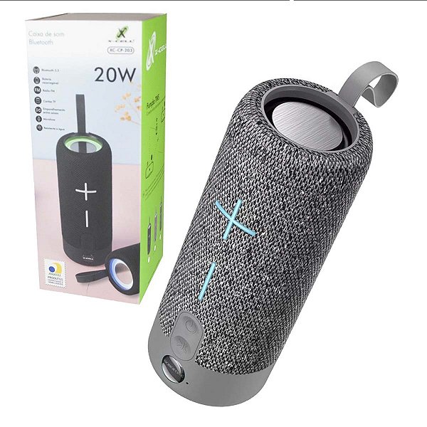Caixa De Som Bluetooth Ipx6 Fm Cartão Usb Auxiliar 3 Cores