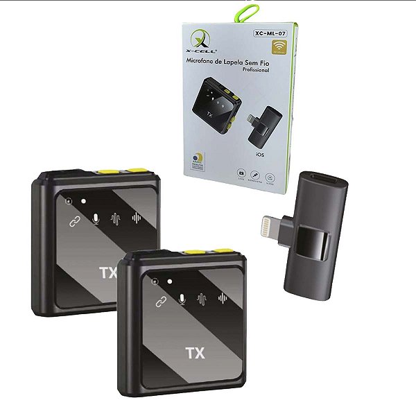 Microfone De Lapela Para Iphone Do X A 14 Profissional Duplo