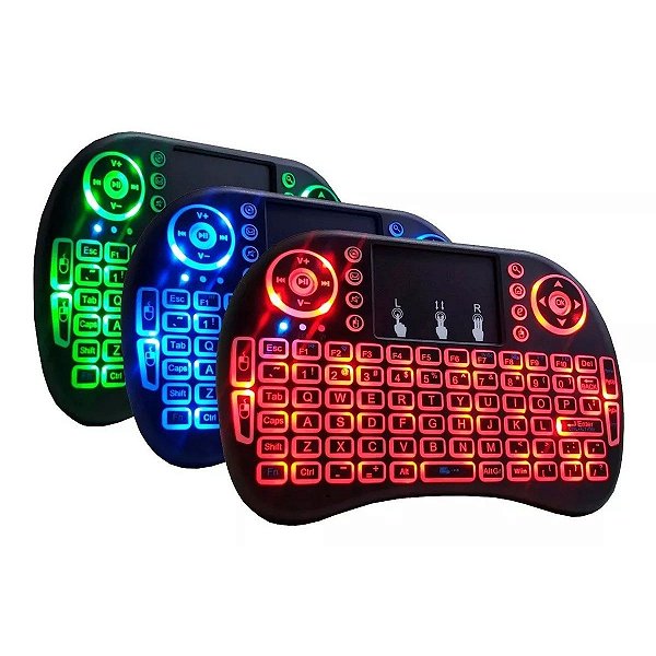 Mini Teclado Exbom, Com Touchpad, Wireless - Bk-bti8led