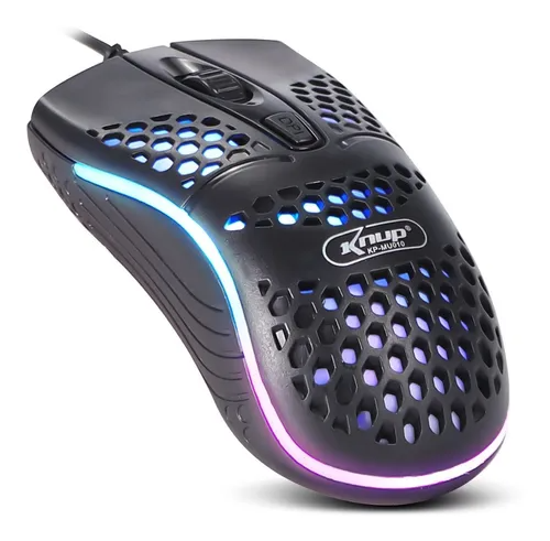 Mouse Gamer Usb Ultra Leve Colmeia 1000Dpi Kp-Mu010 Preto
