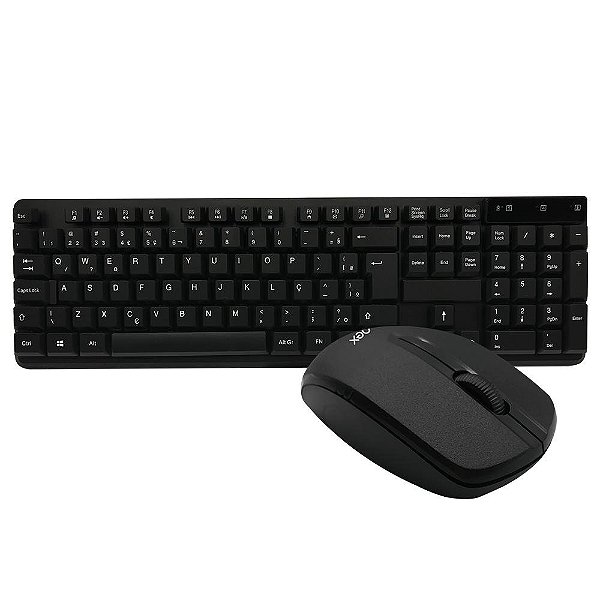 Teclado e Mouse Sem Fio OEX Work 2.4GHz 1200DPI ABNT2 TM407