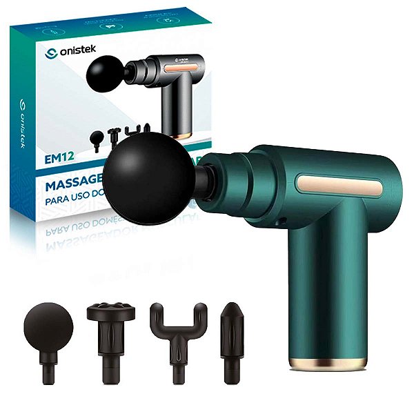 Massageador Portátil Muscular Lombar Cervical Fascial Verde