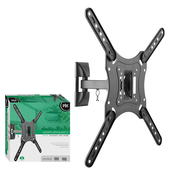 Suporte Articulado Tv Lcd E Led 23"A 55" - Preto