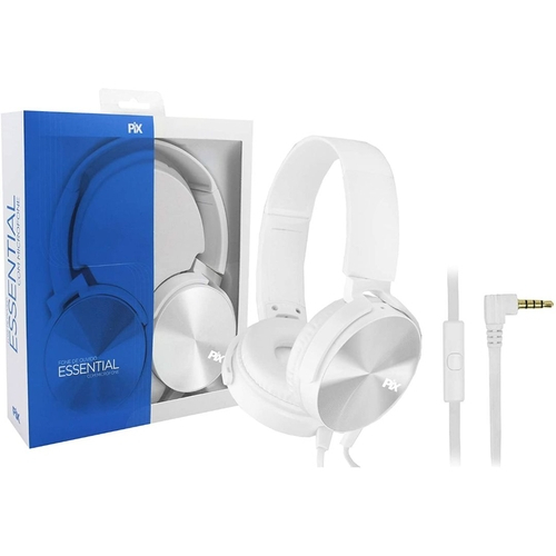 Fone Ouvido Celular Notebook Microfone PIX Essential Branco