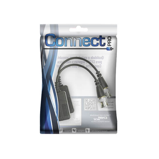 Video Balun Transmissor Canal Passivo Hd Hibrido Par