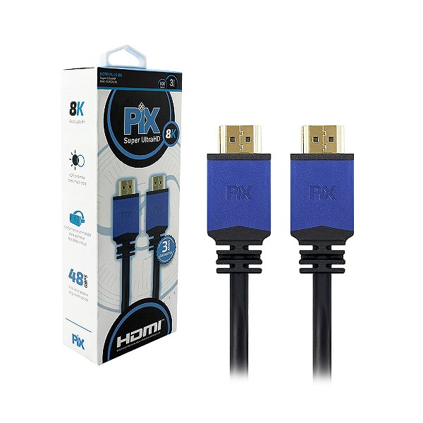 Cabo Hdmi 8k 2.1 3 Metros Compatível Ps5 Xbox Series Allm