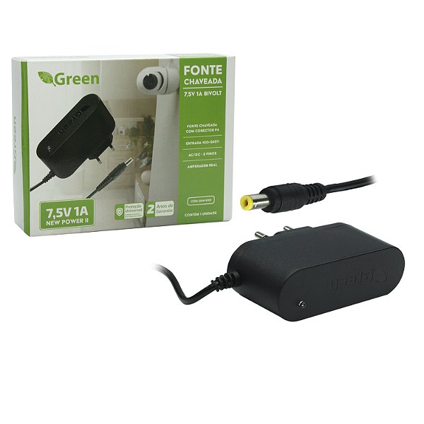 Fonte 7,5V 1A Bivolt Plug 5,5*2,1mm De Balança Ramuza Urano