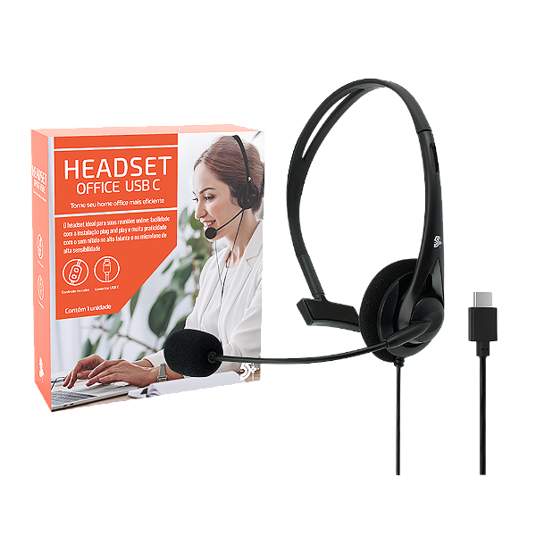 Headset Office Pc Notebook Usb C Telemarketing Pc Note Tiara
