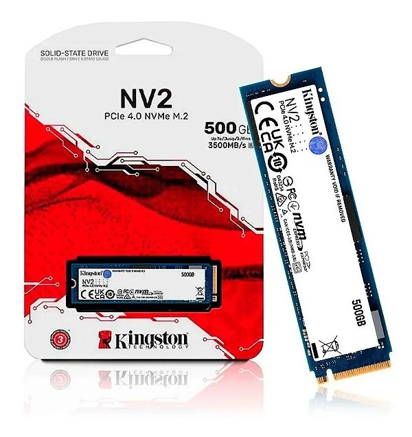 Ssd Kingston 500Gb M.2 Nvme Nv2 2280 Pci-E Gen 4.0 3500Mb/S