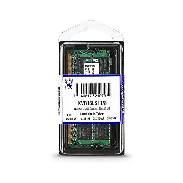 Memoria Ddr3 8Gb Para Notebook 1600Mhz Kingston Low Voltage