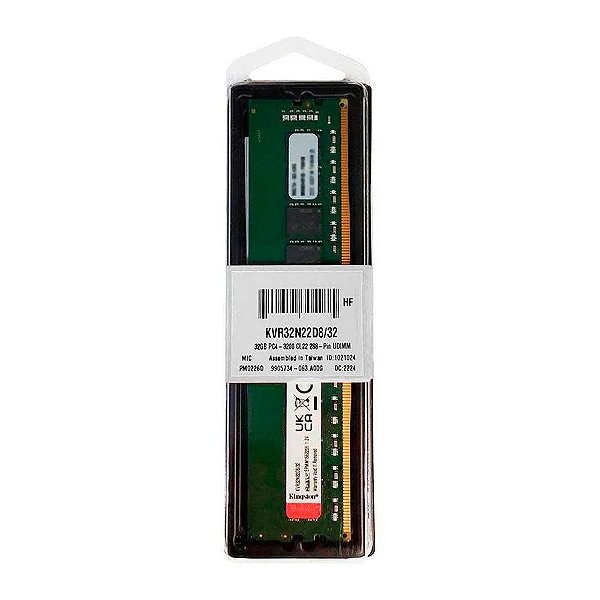 Memoria Ddr4 32gb Desktop Kingston 3200Mhz 1.2V