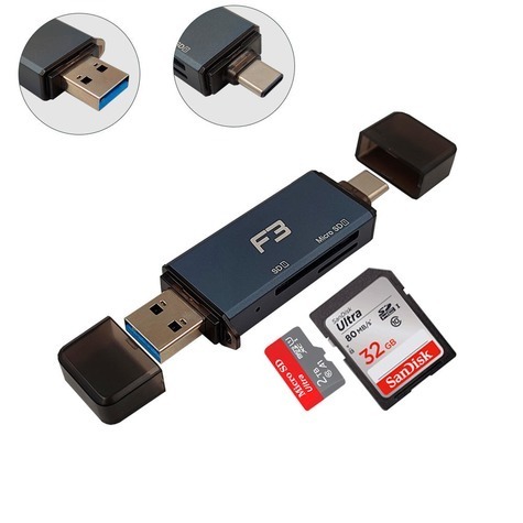 Leitor De Cartão Usb C Micro Sd Thunderbolt 3 Mac M1 Usb 3.0