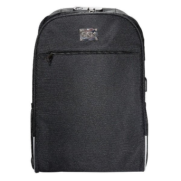 Mochila Para Notebook 15.6" Safety BK108,USB e Trava Preta