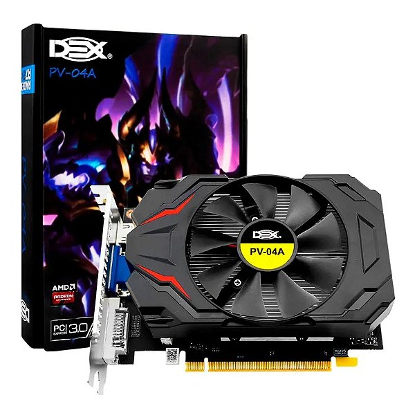 Placa de Video Amd R7 200 Series 128bits Ddr5 2gb Dex Pv-04a