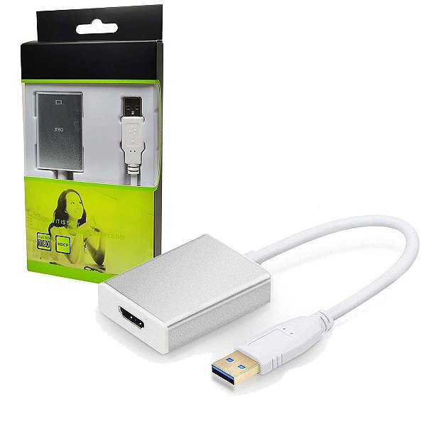 Cabo Adaptador Conversor Usb 3.0 Para Hdmi 1080p Multi Telas