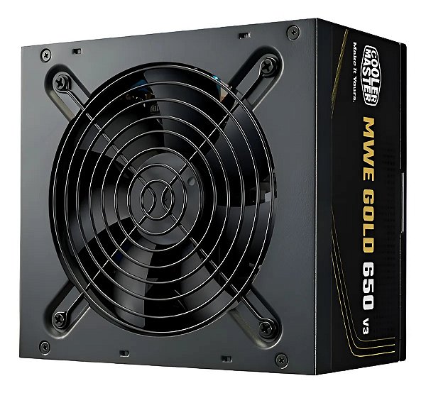 Fonte Cooler Master Mwe Gold 650w V3 80 Plus Gold Atx 3.1 Bl