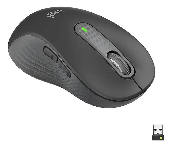 MOUSE OPTICO SEM FIO M650L SIGNATURE CANHOTO GRAFIT LOGITECH