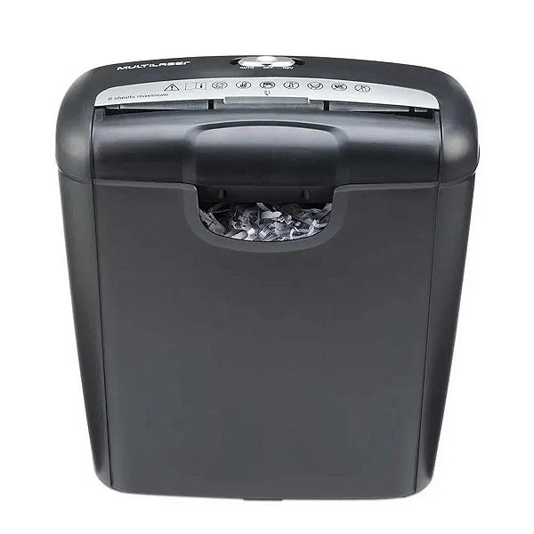 Fragmentadora Papel cartao 6 Folhas 10L 127 V office sigilo