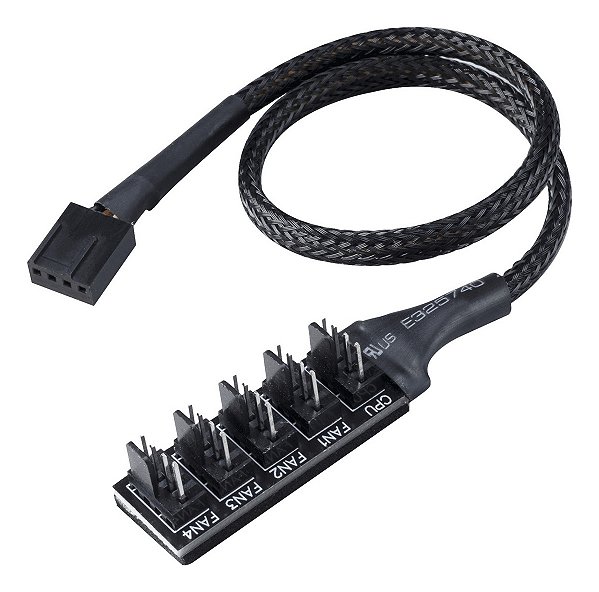 Splitter Hub De Cooler Ventilador 4 Pinos P/ 5 Cooler CM-15
