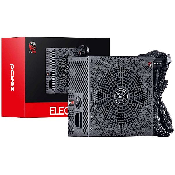 Fonte Gamer Pcyes Electro V2 750w 80 Plus Bronze Pfc Ativo