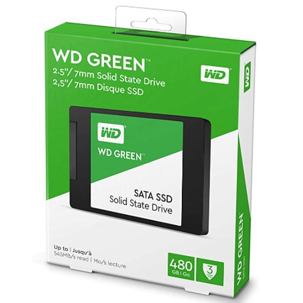 SSD WD 480GB GREEN SATA3 2.5 7MM WDS480G3G0A
