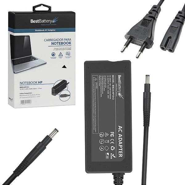 Fonte Notebook Para HP Envy Ultrabook 19,5v 3,33a 65w Longo