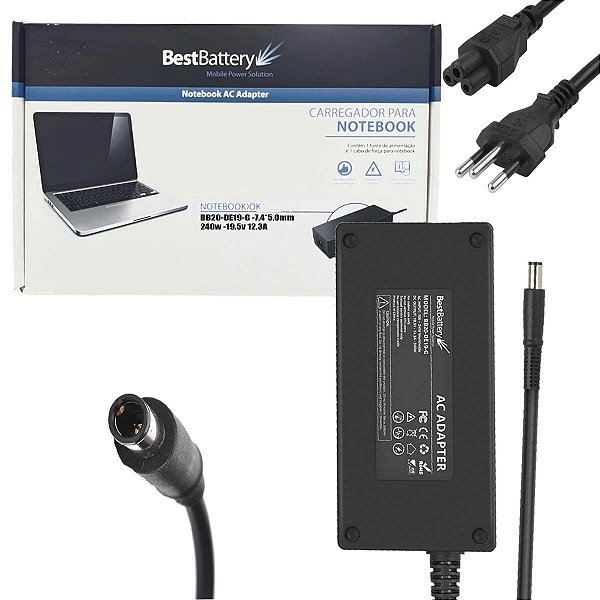 Fonte Para Notebook Dell Alienware 19.5v 12,3 240W 7.4*5.0mm