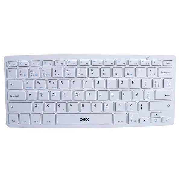 Teclado Elite Duo Oex Tc508 Bluetooth Wireless Branco