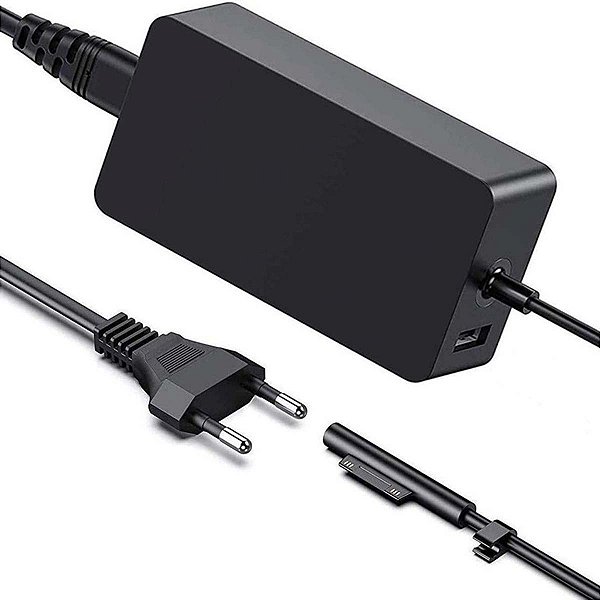 Fonte Para Microsoft Surface Pro 5 6 44w 15 V 2,58a Com Usb