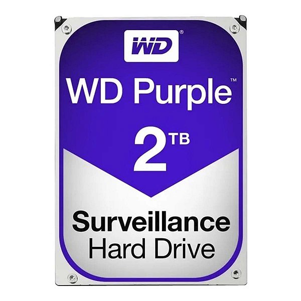 HD Interno 2TB Vigilância Western Digital Purple WD20Purz