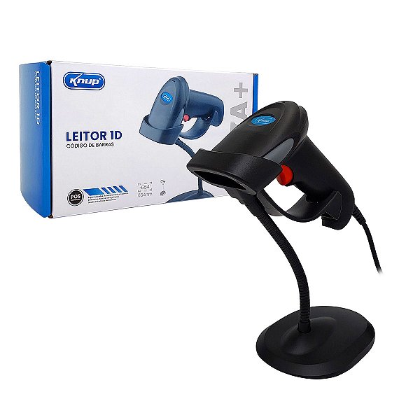 Leitor De Codigo De Barras Boleto E Danfe Usb Com Suporte