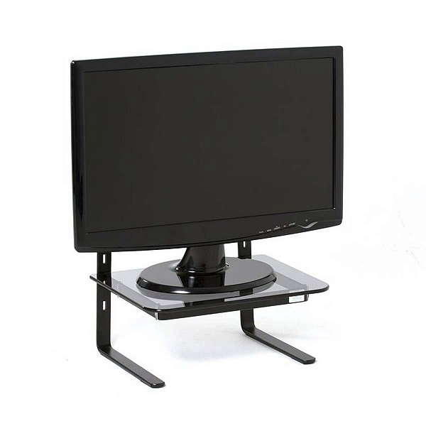 Suporte Monitor Office Preto Fume Reliza