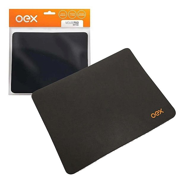 Mouse Pad Tecido Standard Office Preto Oex - MP100