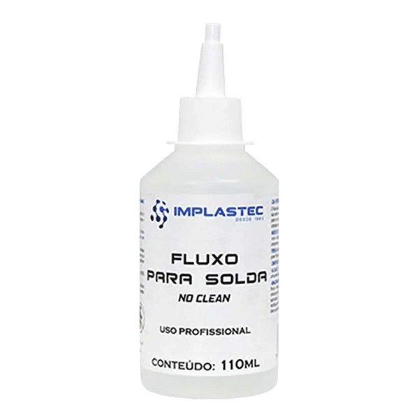 Fluxo Solda No Clean Frasco 110ml Com Bico Uso Profissional