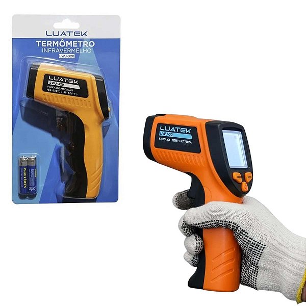 Termômetro Laser Digital Industrial Temperatura -50 A 330°c