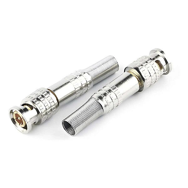Conector Bnc Mola 4mm Parafuso Para Cftv Camera Unidade