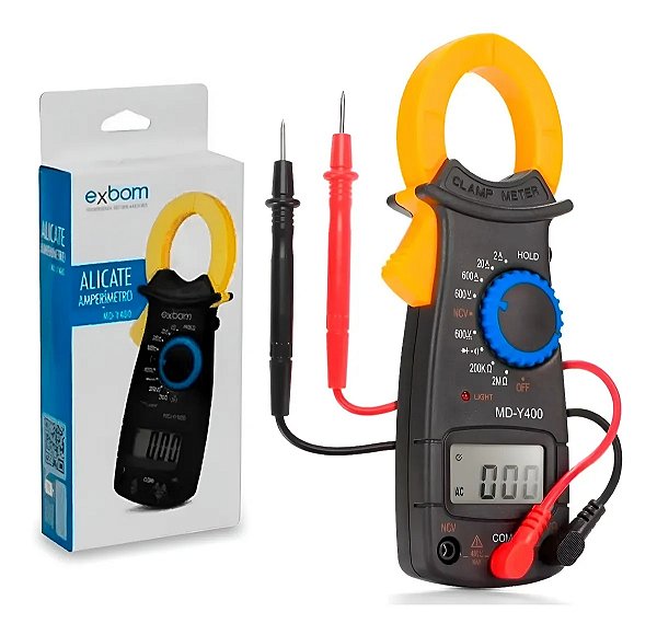 Alicate Amperimetro Profissional Digital 600v Exbom 600v