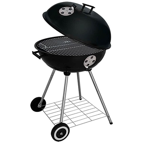 Churrasqueira Esmaltada Redonda A Bafo Diâmetro 58.Cm