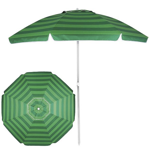 Guarda Sol De Aluminio 2,40m Com Silver Coating Mor Verde