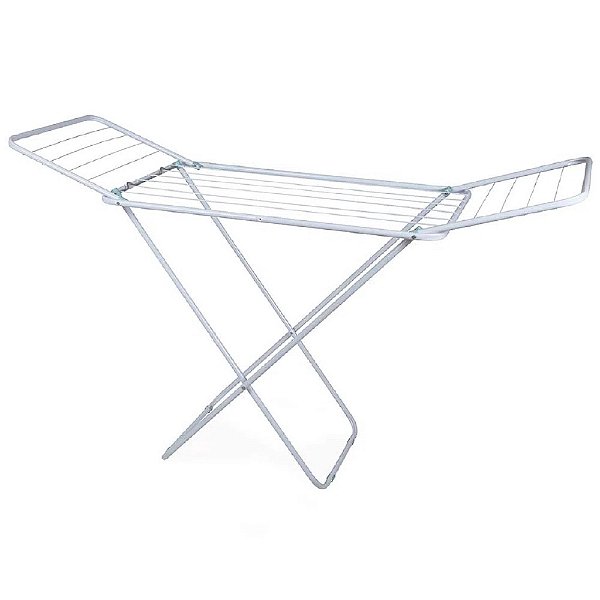 Varal De Chão Reforçado Com Abas Dobrável Retrátil Slim Mor