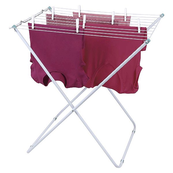 Varal De Chão Grande Maxi Estrutura Em Tubo E Arames De Aço