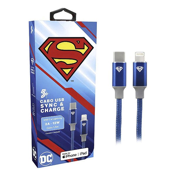 Cabo Turbo USB-C Para Lightning MFI Superman 5+ 018-0915