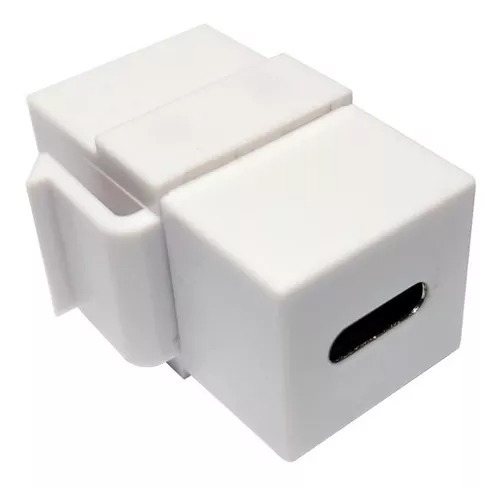 Keystone USB Tipo C Emenda Pass Through P/ Painel Espelho