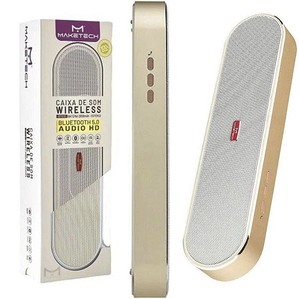Caixa Som Portátil Bluetooth Rádio 10W Maketech BTS-15 Doura