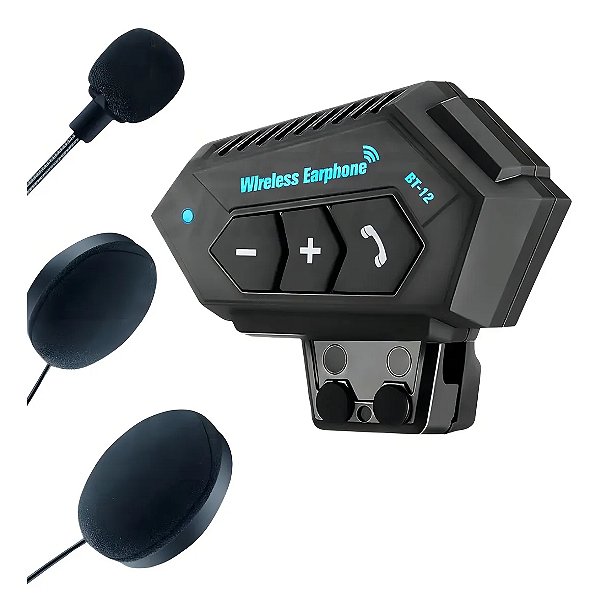 Fone De Ouvido Para Capacete Bluetooth Sem Fio Motoboy Moto