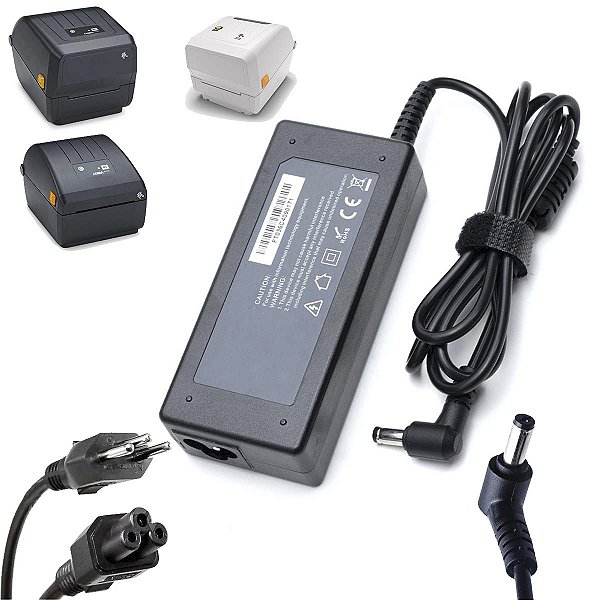 Fonte 24v 3a Para Impressora Térmica Zebra Zd220 Zd203 Zd230